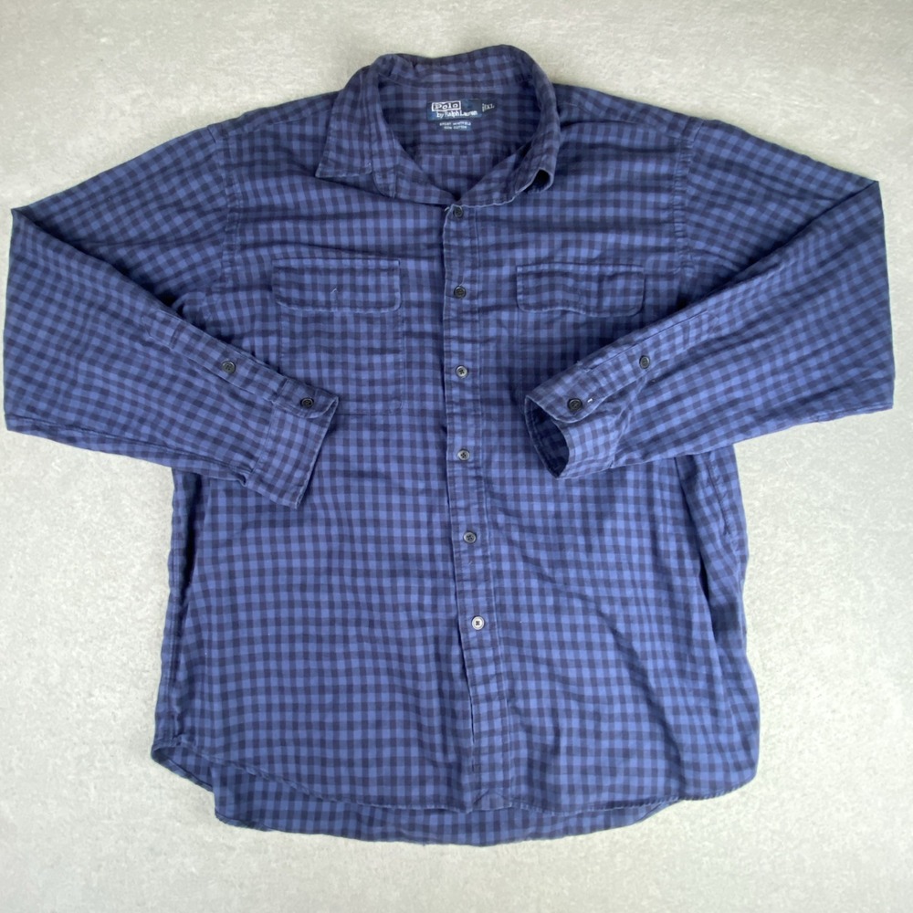 Polo Ralph Lauren Sport Whitfield Men's Xl Workwear Chamois Button Down Shirt